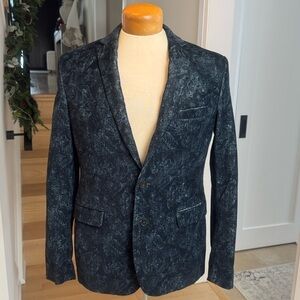 Messagerie Patrizio Piscaglia Botanical Velvet Blazer Jacket Size IT 48 US 38